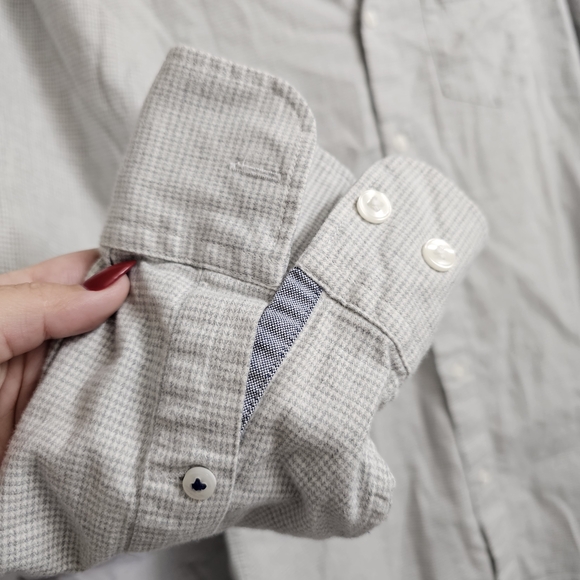 Bonobos Men's Stretch Slim Fit Gray Button-Down Shirt Size Small - Picture 6 of 12